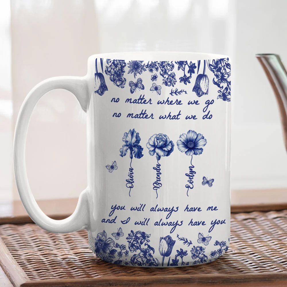 No Matter Where We Go - Personalized Custom Coffee Mug - Image 4