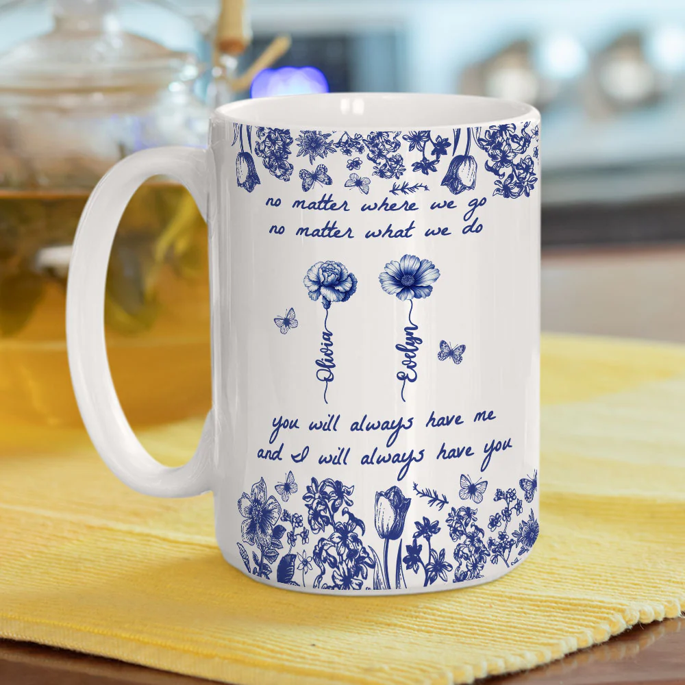 No Matter Where We Go - Personalized Custom Coffee Mug - Image 5