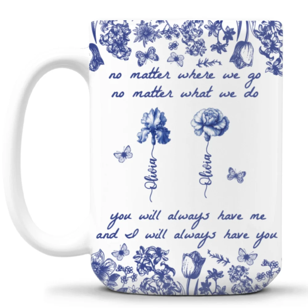 No Matter Where We Go - Personalized Custom Coffee Mug - Image 8