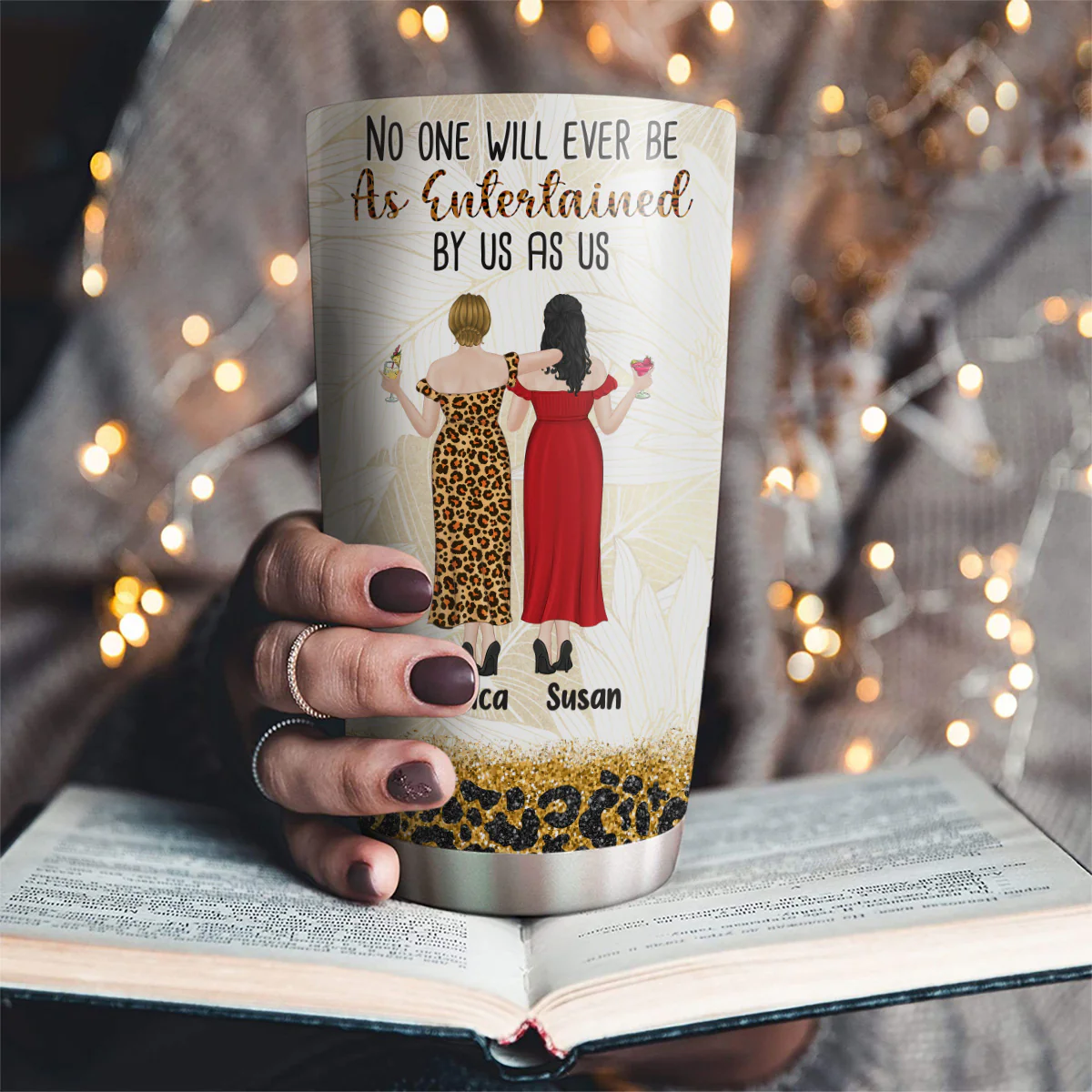 No One Entertained As Us - Personalized Custom Tumbler - Image 2