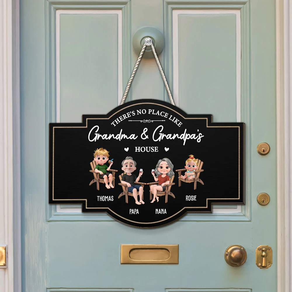 No Place Like Grandma House - Personalized Custom Wood Sign - Image 3