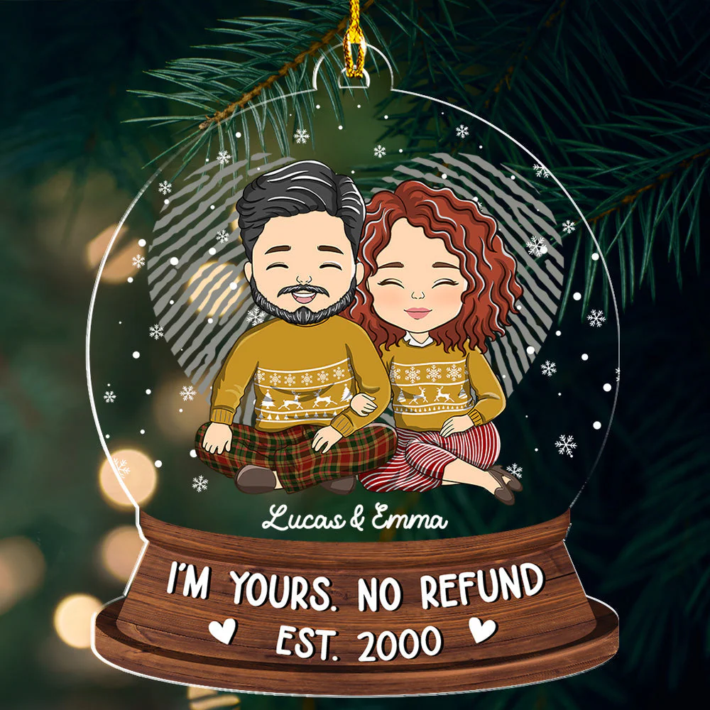 No Refund - Personalized Custom Acrylic Ornament - Image 3