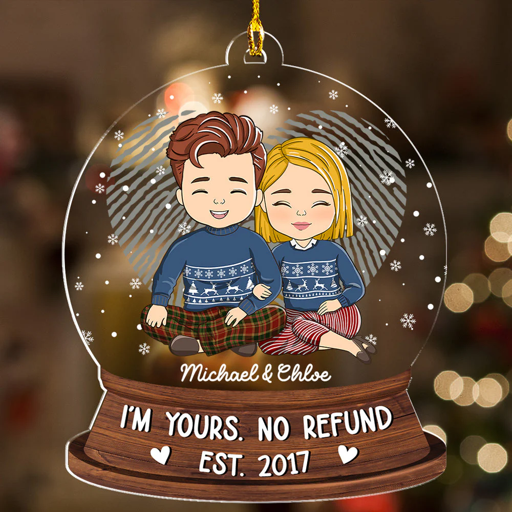 No Refund - Personalized Custom Acrylic Ornament - Image 4