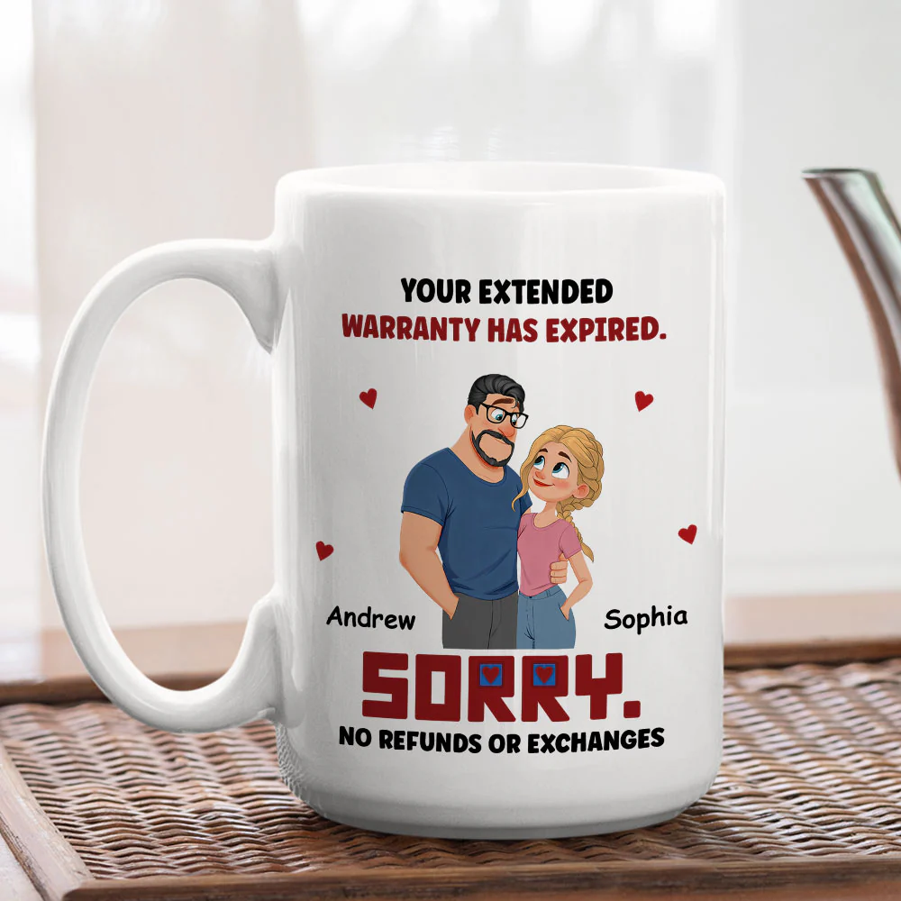 No Returns On This Love - Personalized Custom Coffee Mug - Image 4
