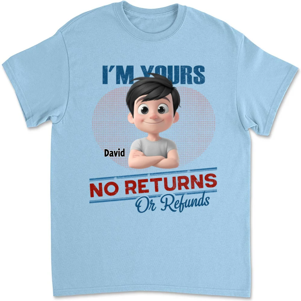 No Returns Or Refunds Kids- Personalized Custom Shirt - Image 6