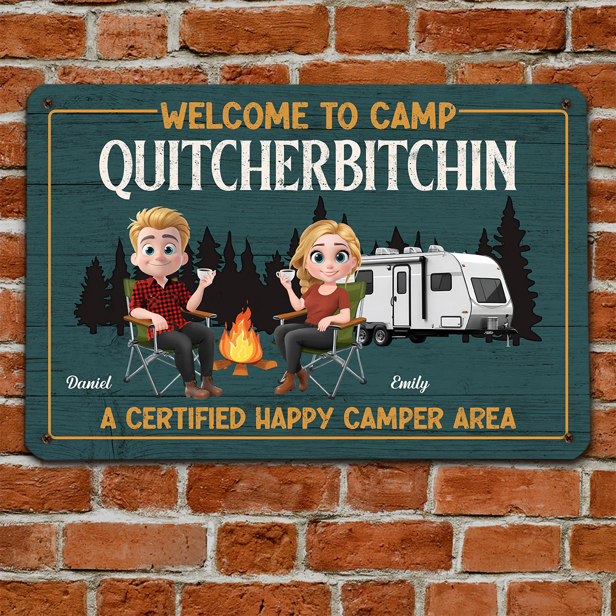 No Whining Is Allowed Here - Personalized Custom Metal Signs - Image 3