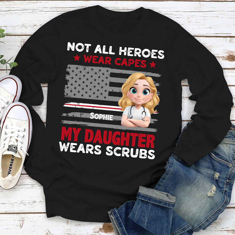 Not All Heroes Wear Capes - Personalized Custom Shirt - Image 10