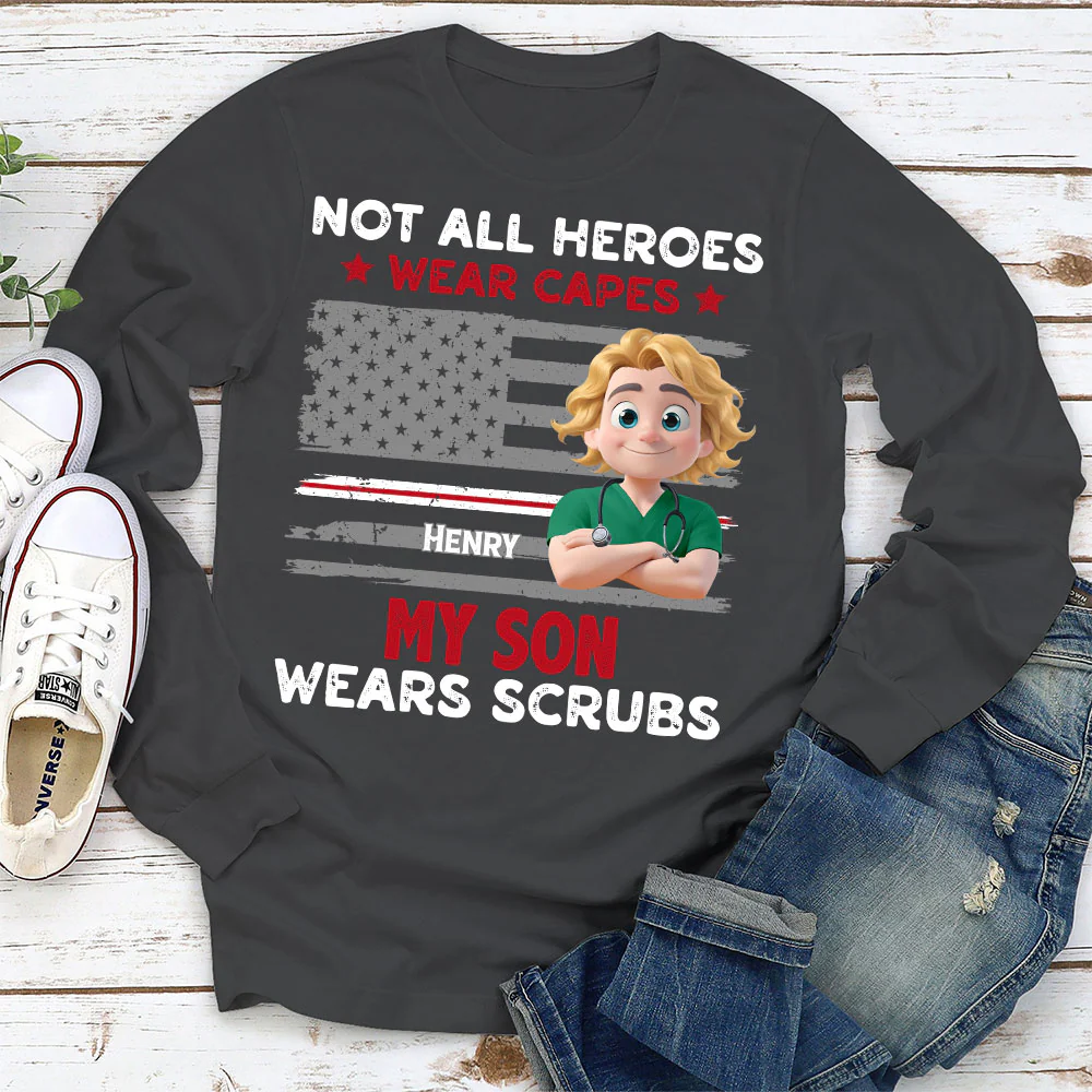 Not All Heroes Wear Capes - Personalized Custom Shirt - Image 12