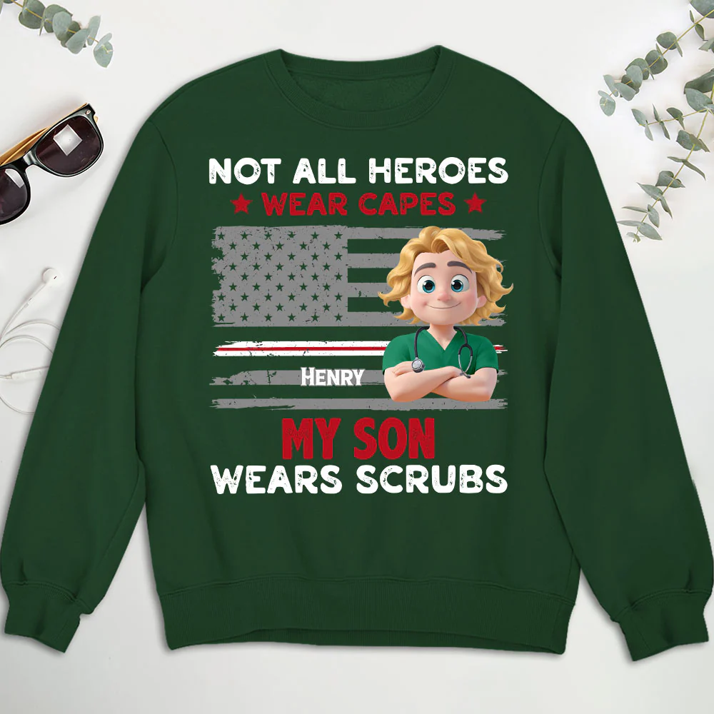 Not All Heroes Wear Capes - Personalized Custom Shirt - Image 8