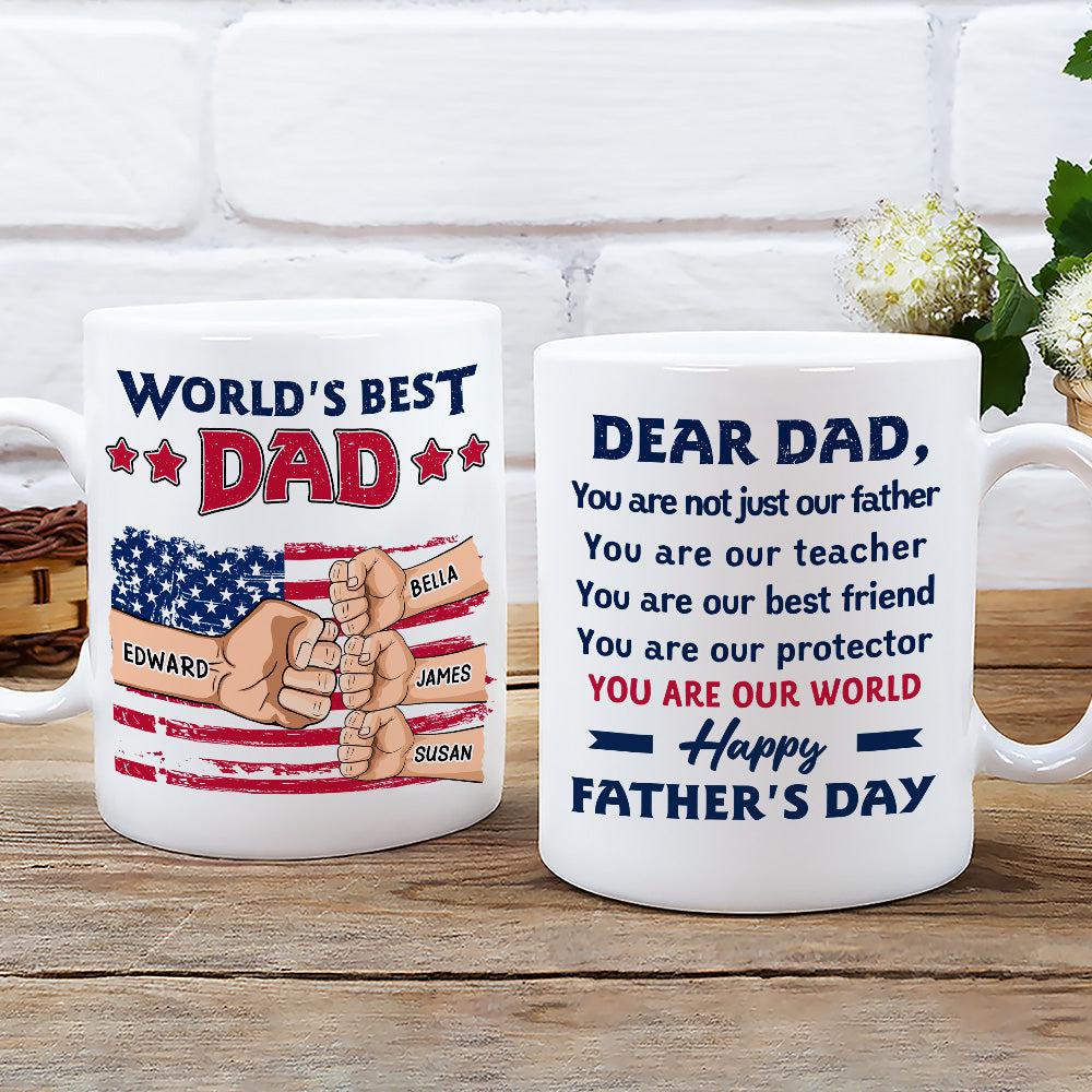 Not Just A Father - Personalized Custom Coffee Mug - Image 2