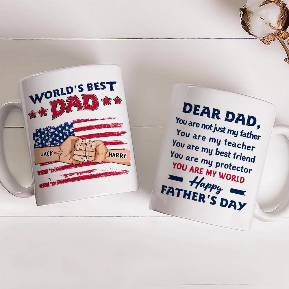 Not Just A Father - Personalized Custom Coffee Mug - Image 3