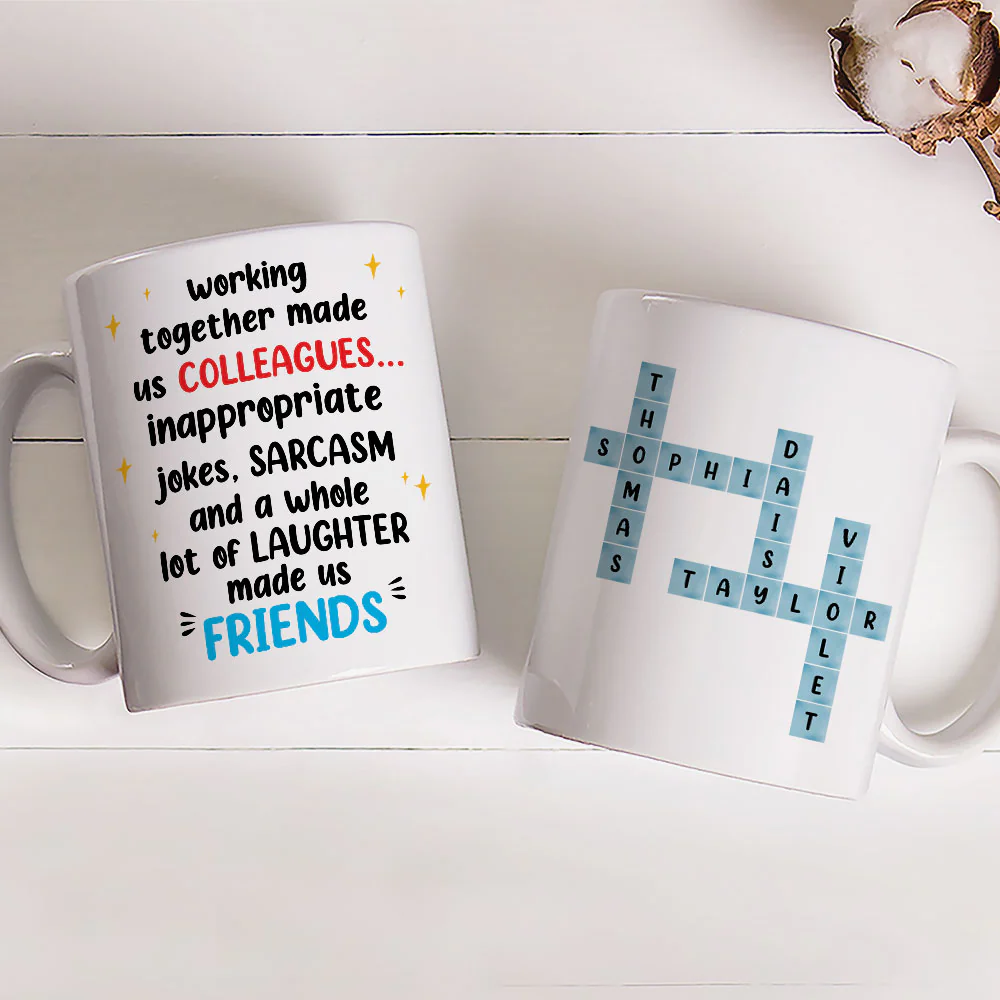Not Just Colleagues - Personalized Custom Coffee Mug - Image 4