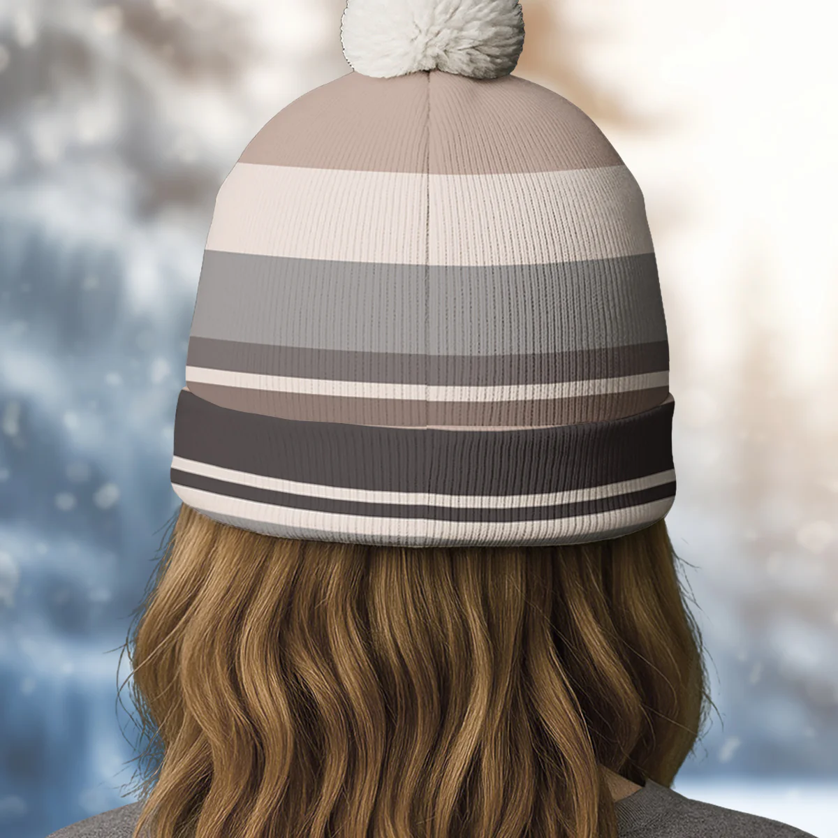 Not Spoiled - Personalized Custom Bobble Beanie Hat - Image 5