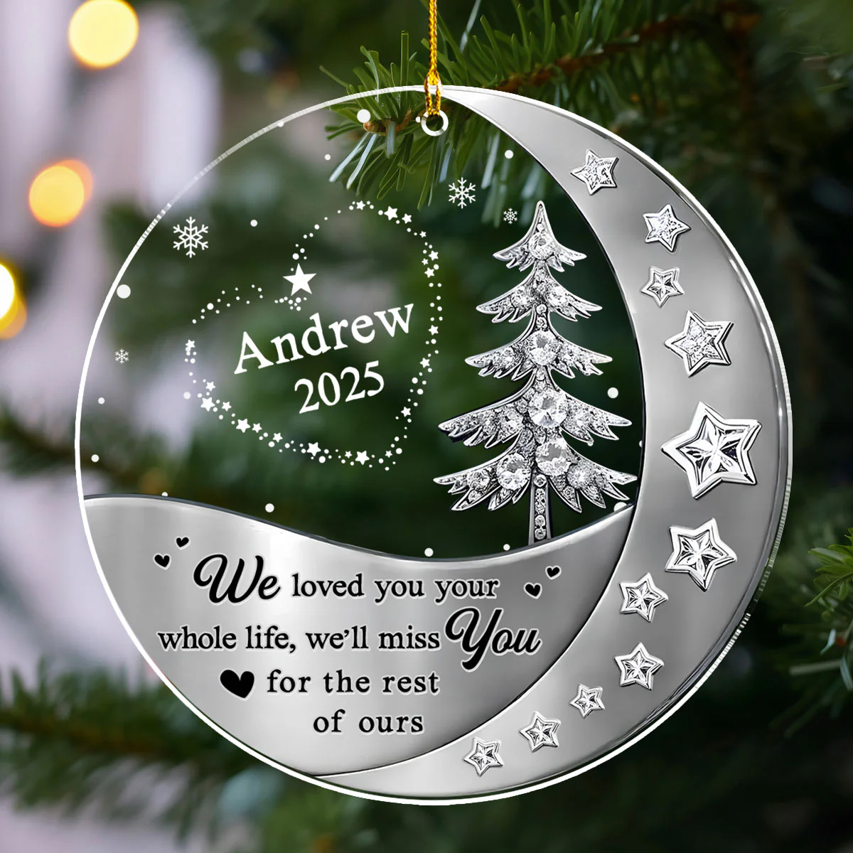 Not The Same Sky - Personalized Custom 3D Effect Acrylic Ornament - Image 3