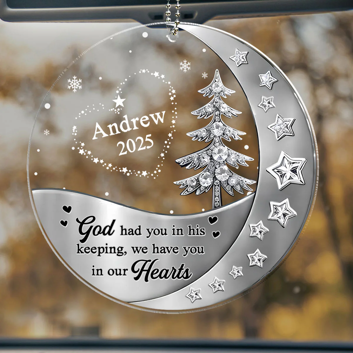 Not The Same Sky - Personalized Custom 3D Effect Car Ornament - Image 3