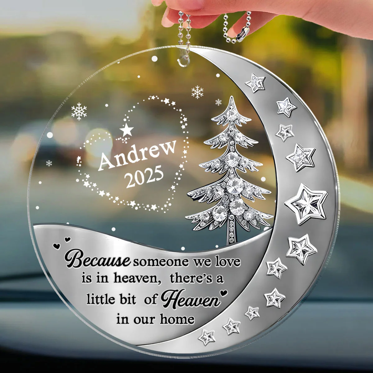 Not The Same Sky - Personalized Custom 3D Effect Car Ornament - Image 4