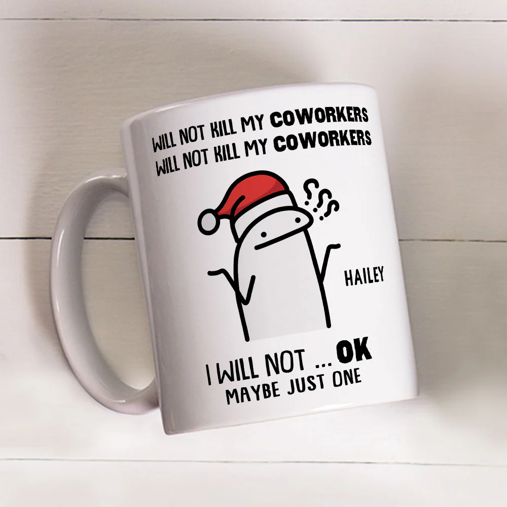 Not Today Human Interaction - Personalized Custom Coffee Mug - Image 3
