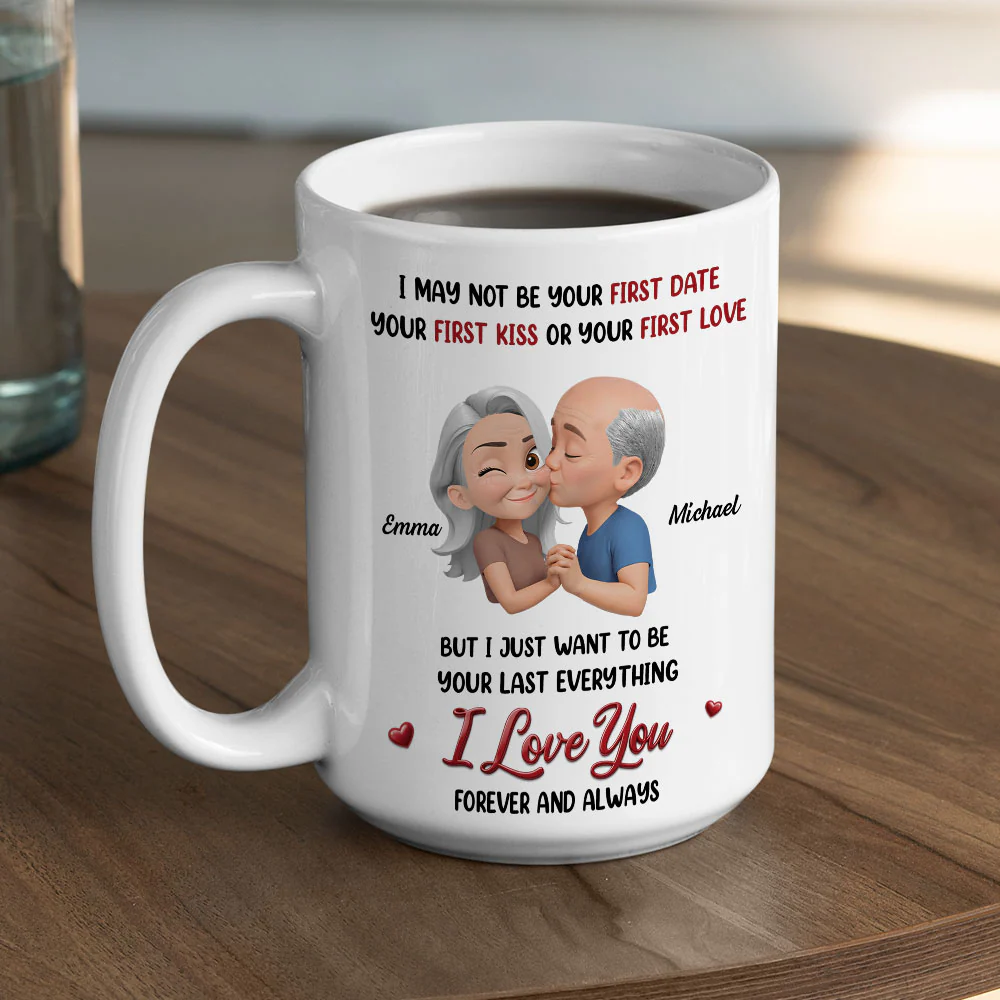 Not Your First Date Or First Kiss - Personalized Custom Coffee Mug - Image 5