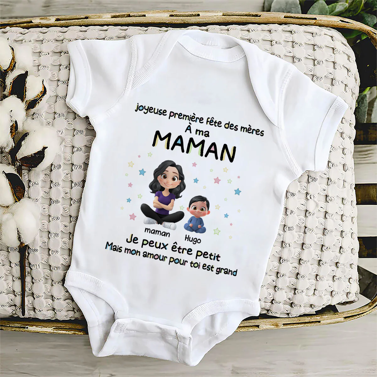 Notre Première Fête des Mères - Body Bébé Personnalisé - Image 4