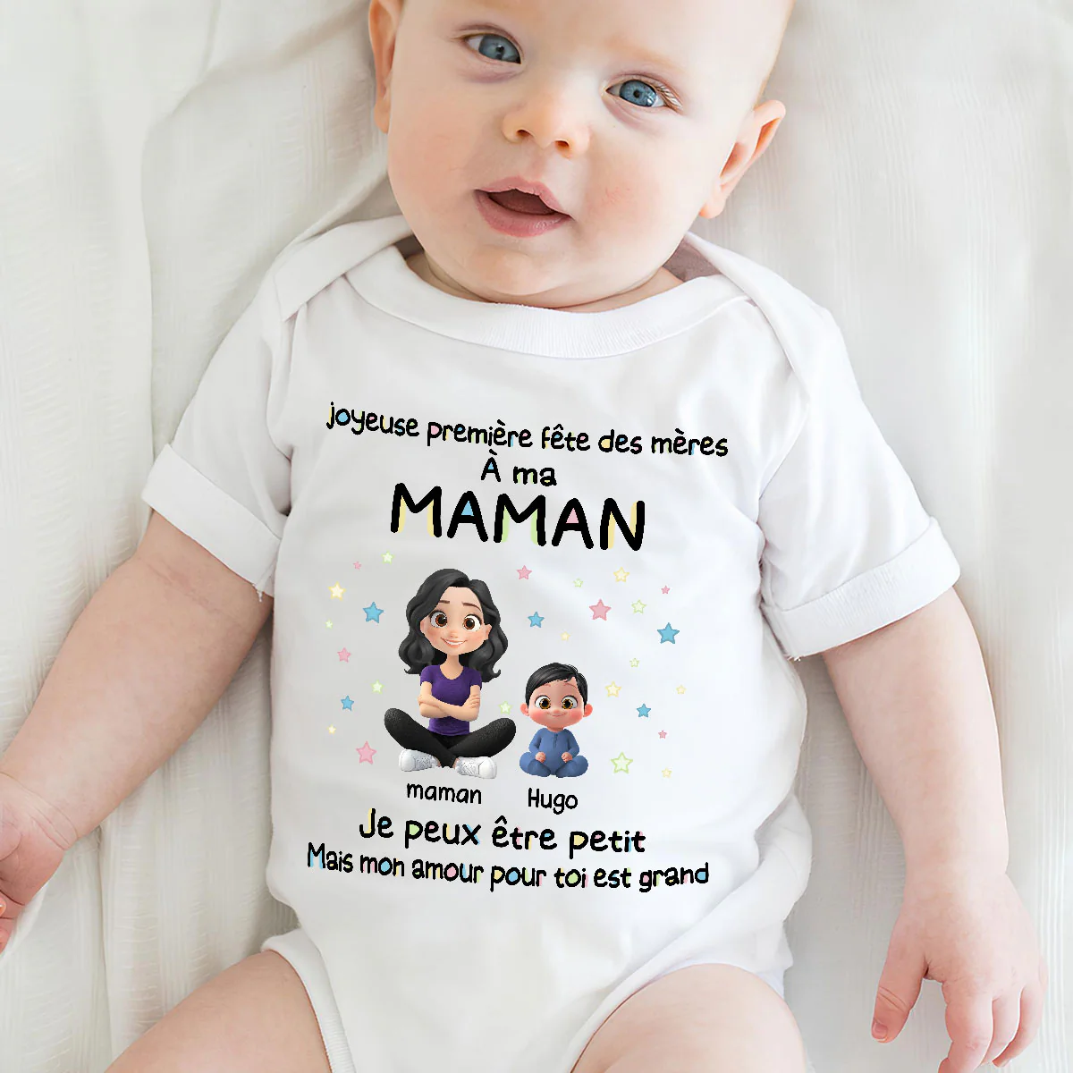 Notre Première Fête des Mères - Body Bébé Personnalisé - Image 5