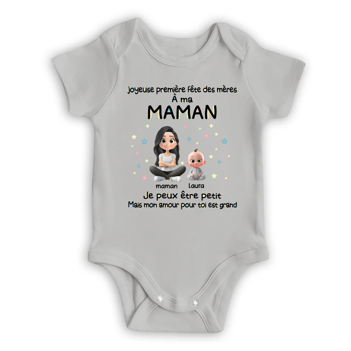 Notre Première Fête des Mères - Body Bébé Personnalisé - Image 7