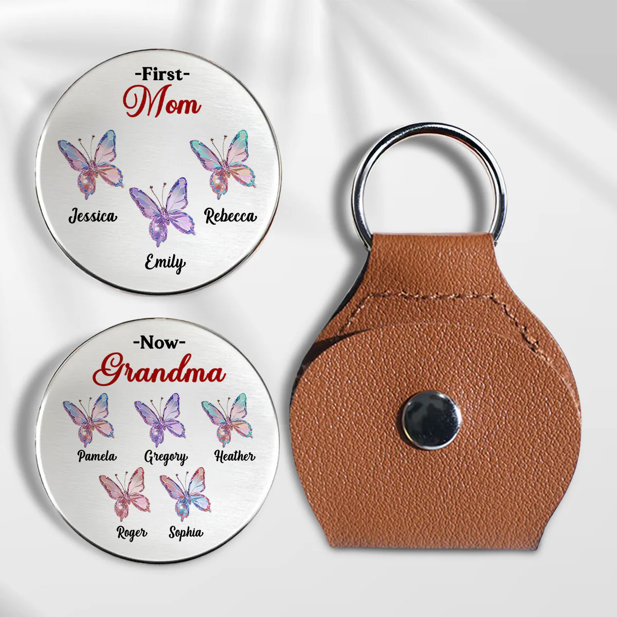 Now I Am Grandma - Personalized Custom Pocket Hug