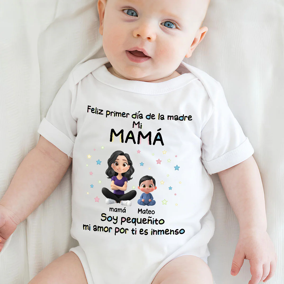Nuestro primer Día de la Madre - Body de bebé personalizado - Image 5