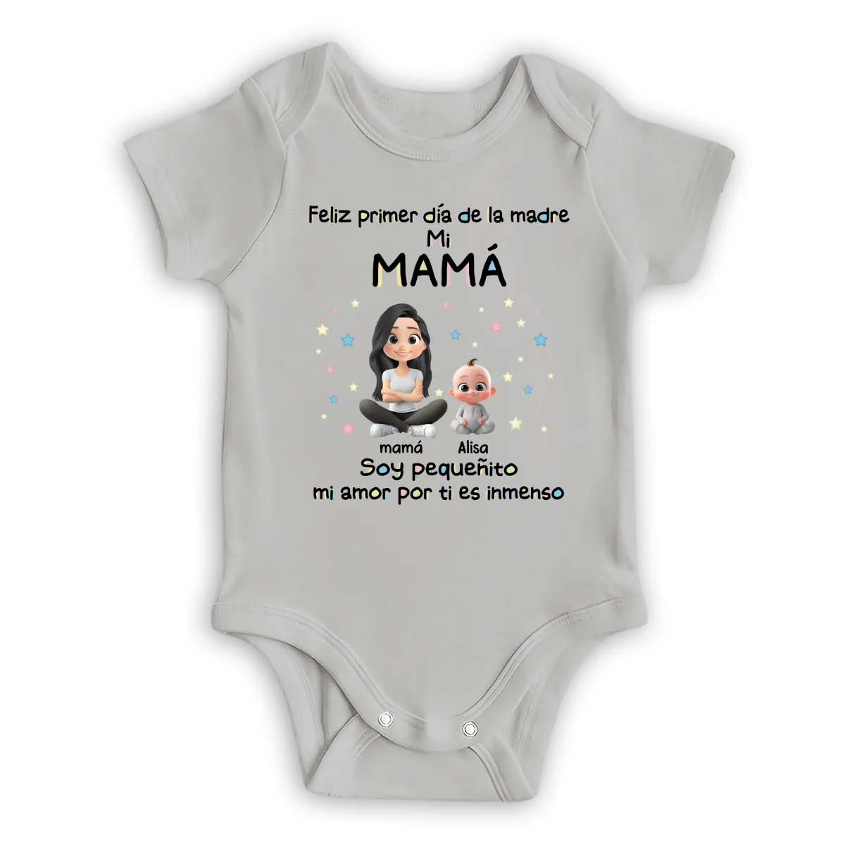 Nuestro primer Día de la Madre - Body de bebé personalizado - Image 8