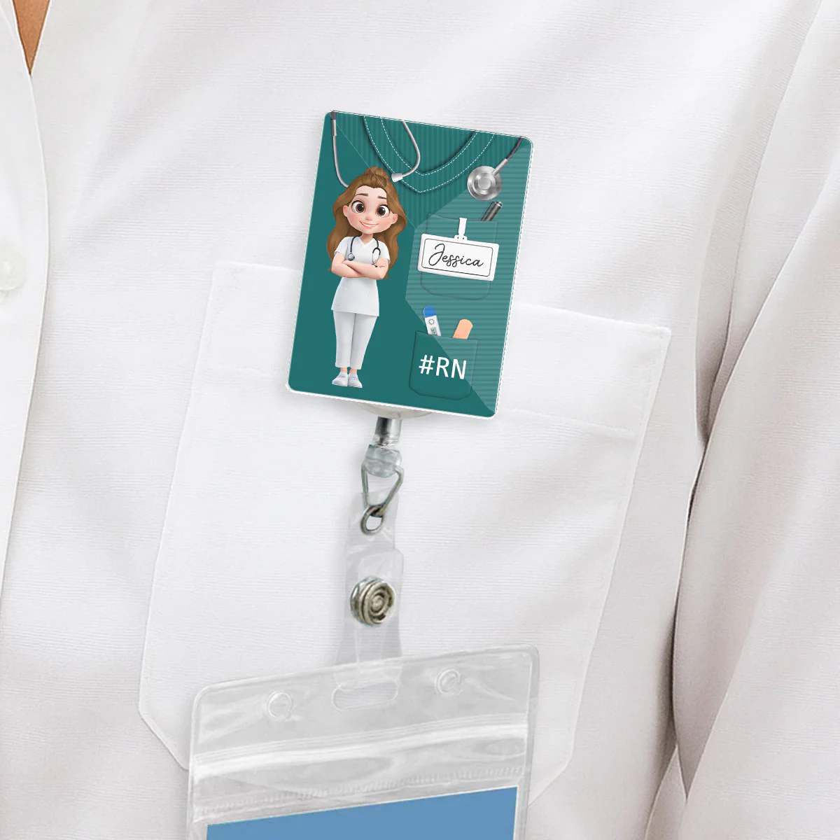 Nurse Life - Personalized Custom Acrylic Badge Reel