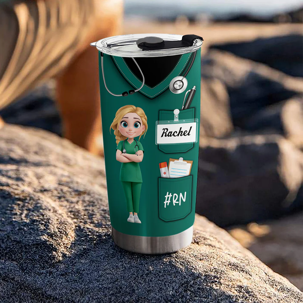 Nurse Nutrition Facts - Personalized Custom Tumbler - Image 4