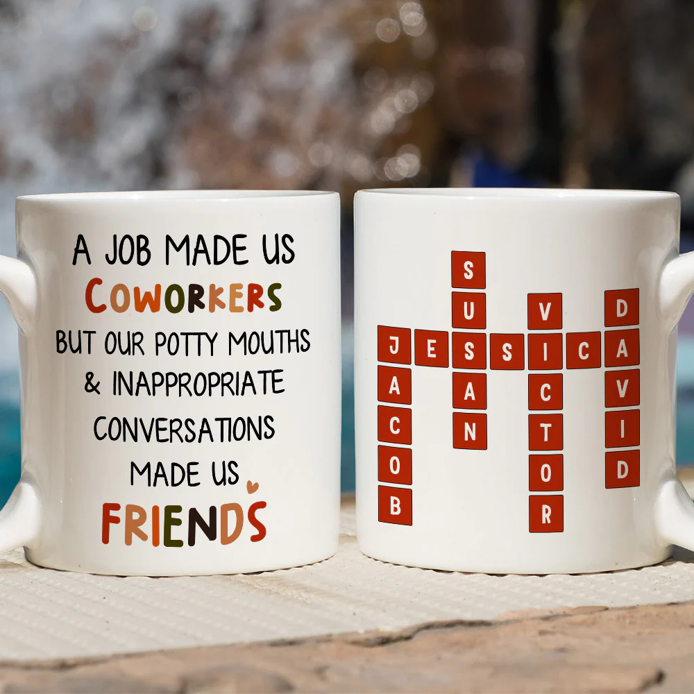 Office Friendship - Personalized Custom Coffee Mug - Image 2