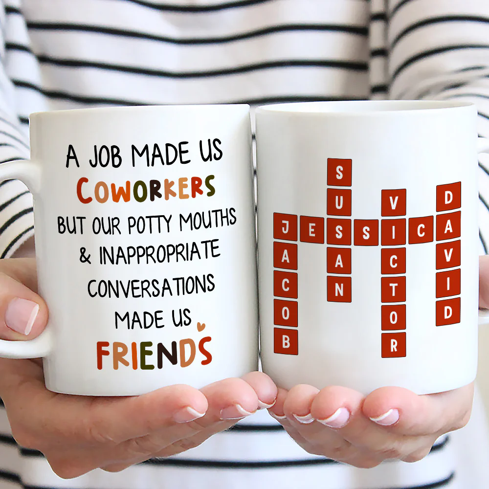 Office Friendship - Personalized Custom Coffee Mug - Image 3