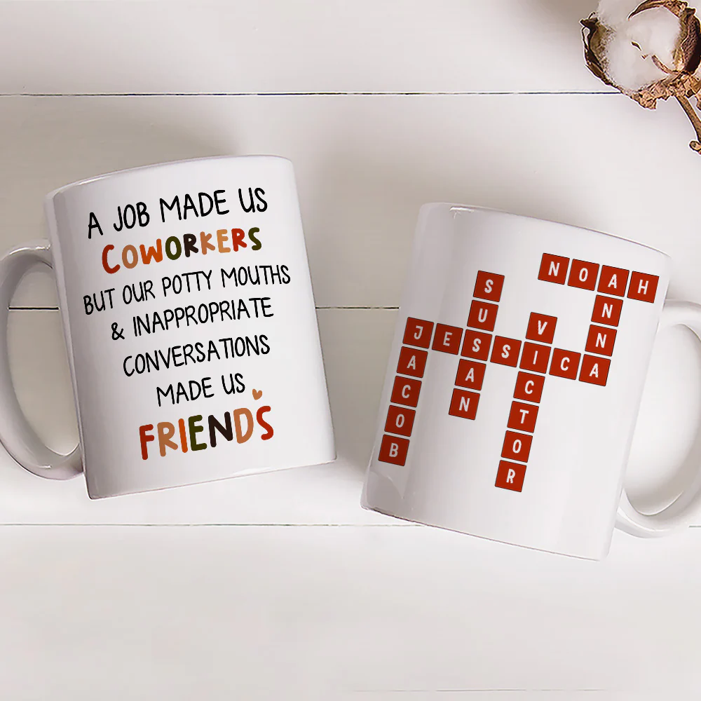 Office Friendship - Personalized Custom Coffee Mug - Image 4