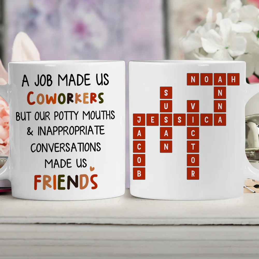 Office Friendship - Personalized Custom Coffee Mug - Image 5