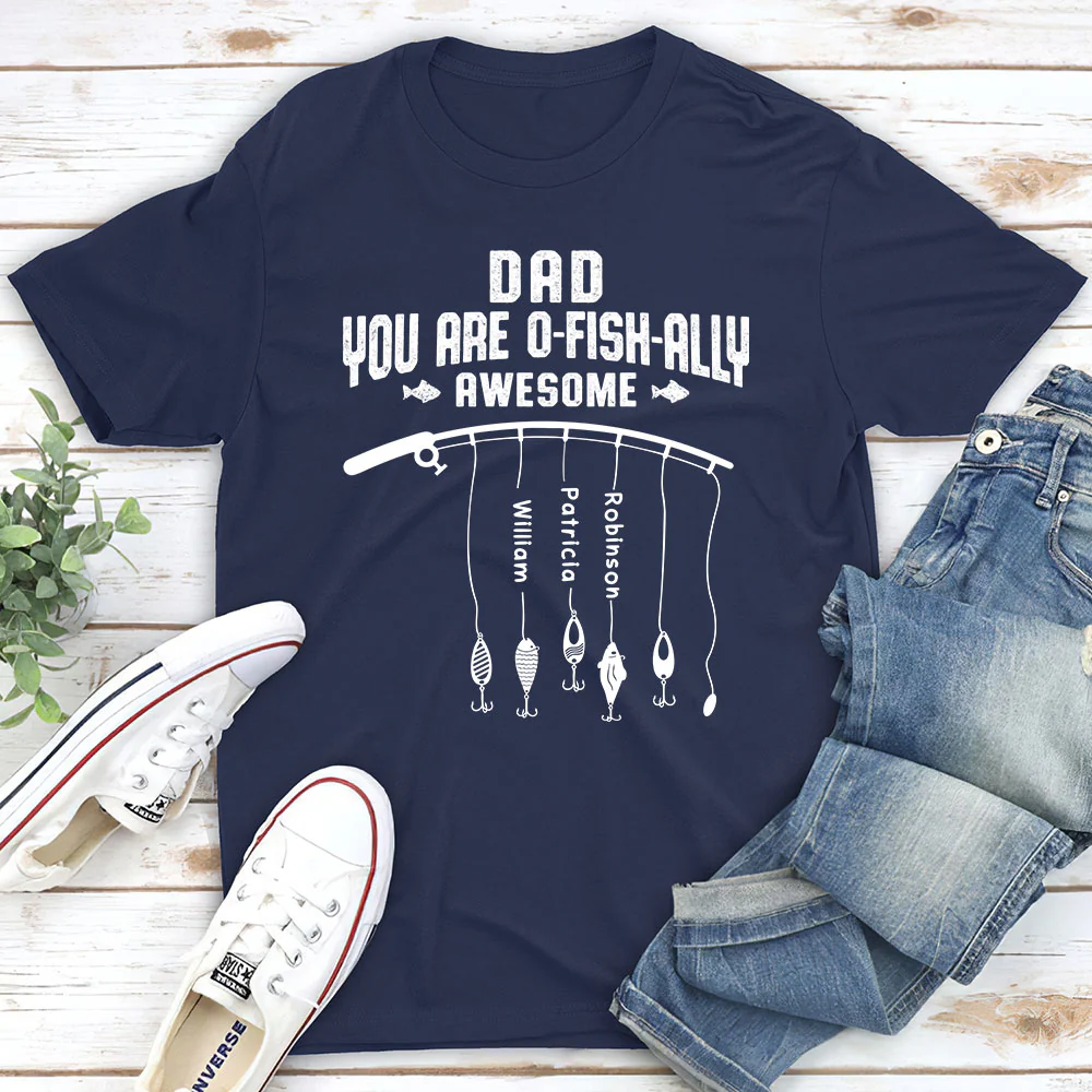 Ofishally Awesome Dad - Personalized Custom Shirt - Image 4