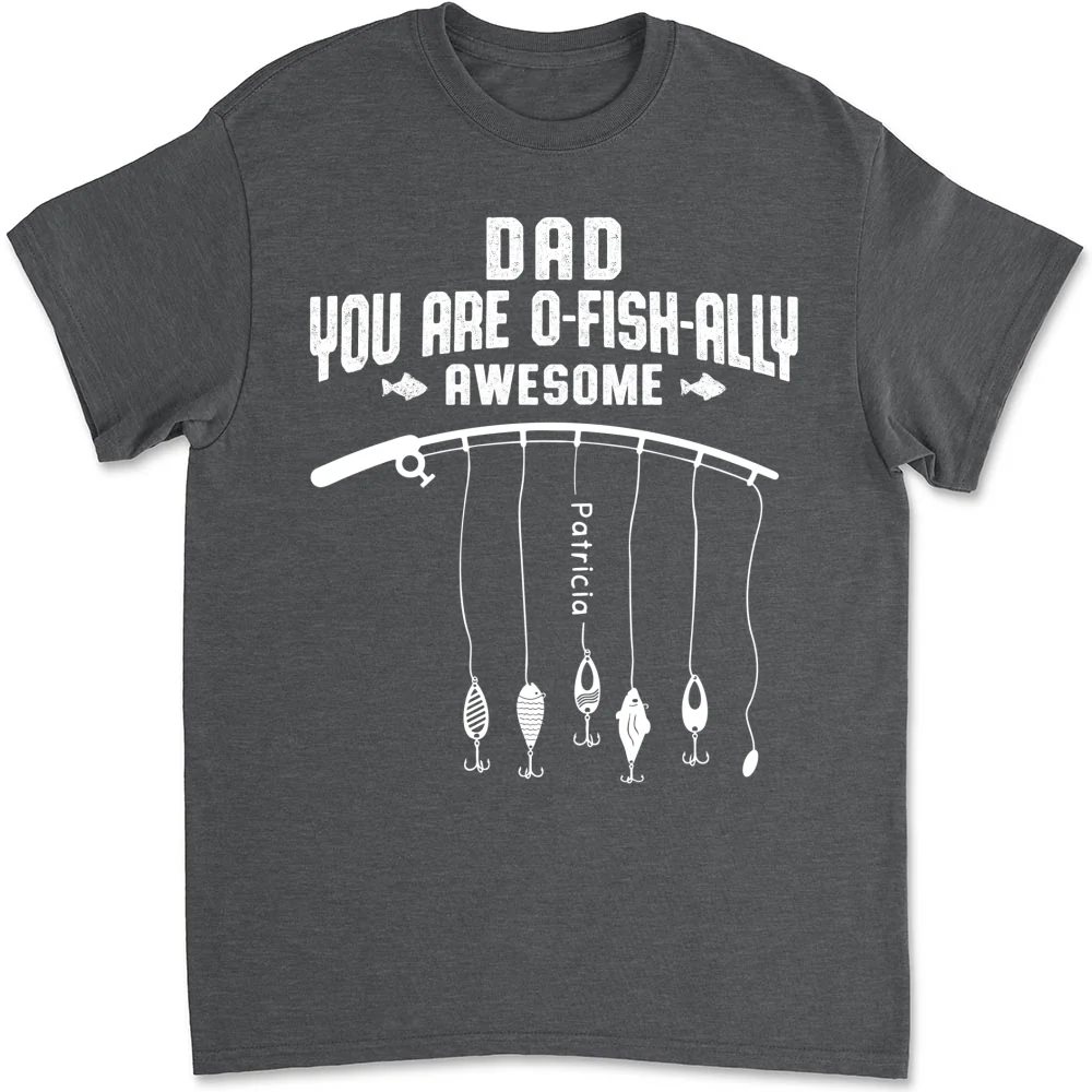 Ofishally Awesome Dad - Personalized Custom Shirt - Image 9
