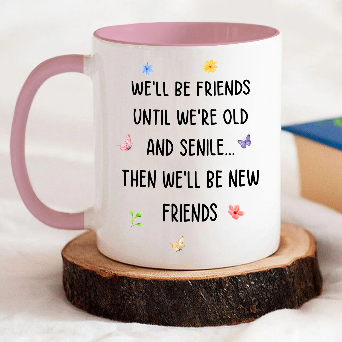 Old And Senile - Personalized Custom Accent Mug - Image 2