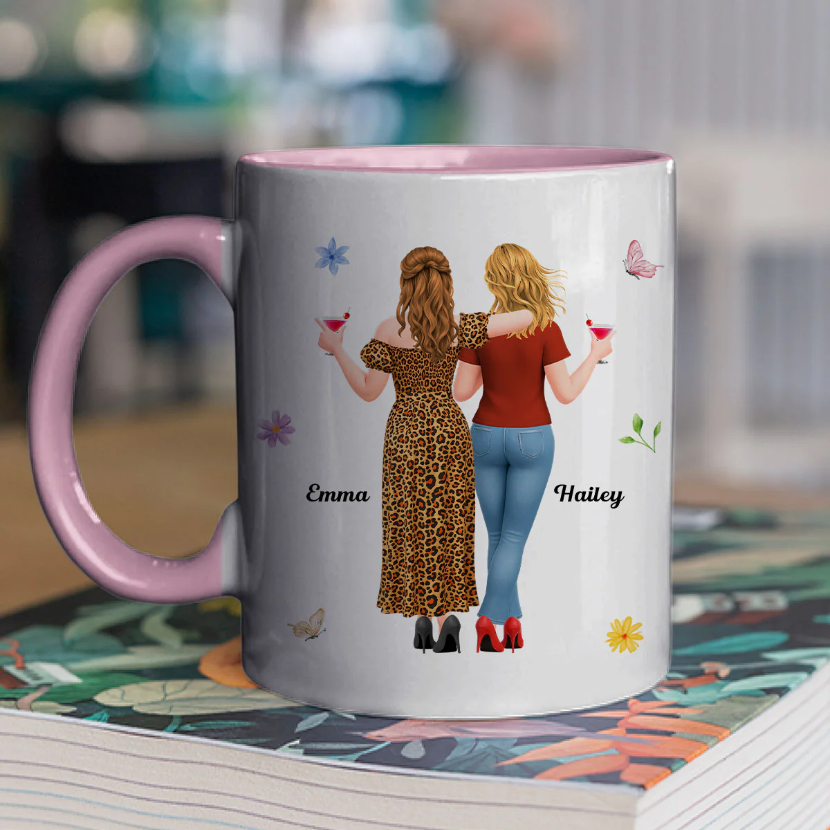 Old And Senile - Personalized Custom Accent Mug - Image 4