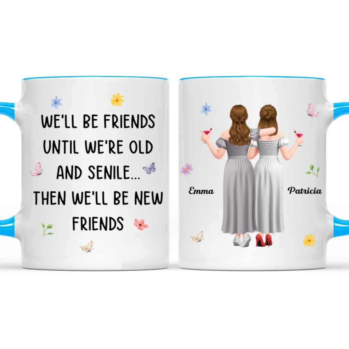 Old And Senile - Personalized Custom Accent Mug - Image 7