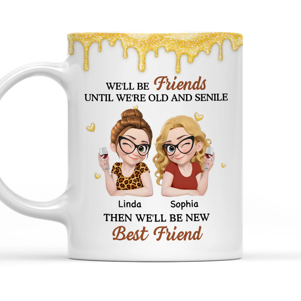 Old And Senile - Personalized Custom Coffee Mug