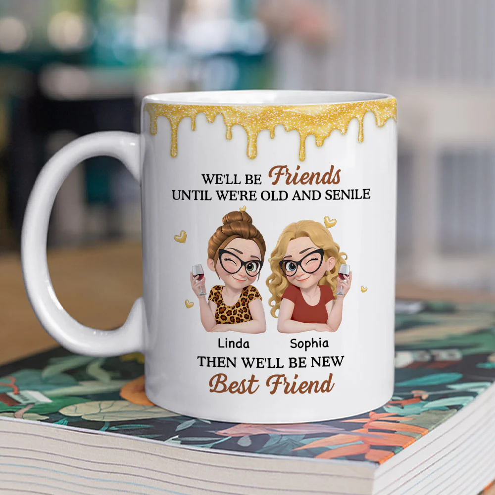 Old And Senile - Personalized Custom Coffee Mug - Image 2
