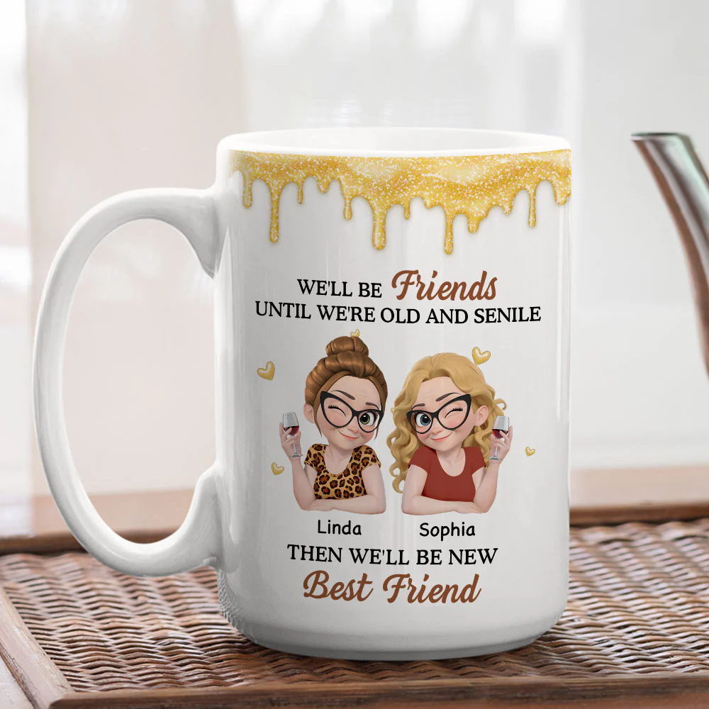 Old And Senile - Personalized Custom Coffee Mug - Image 3