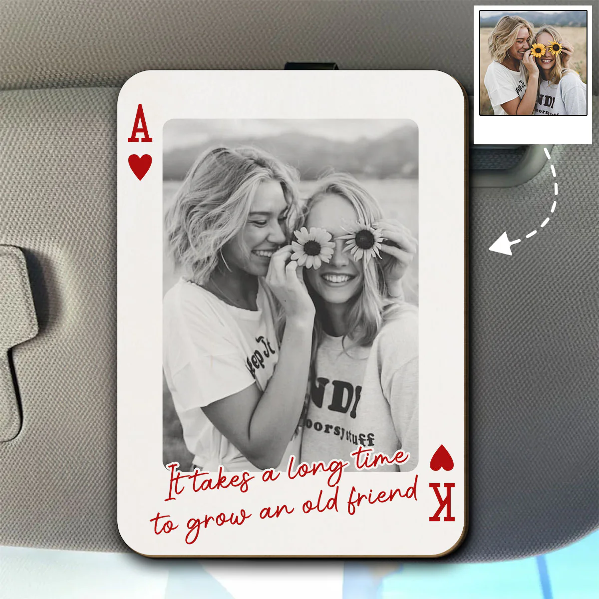 Old Friend - Personalized Custom Car Visor Clip