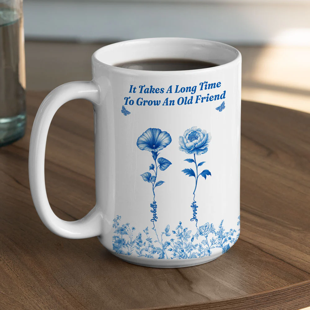 Old Friend - Personalized Custom Coffee Mug - Image 4