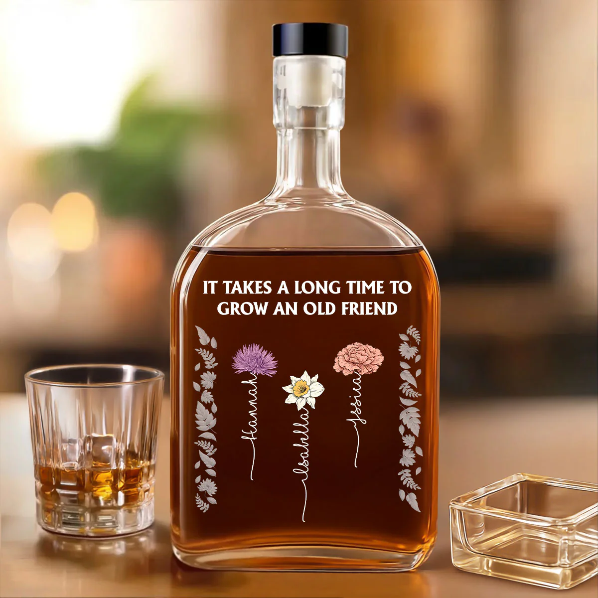 Old Friends - Personalized Custom Spirits Decanter