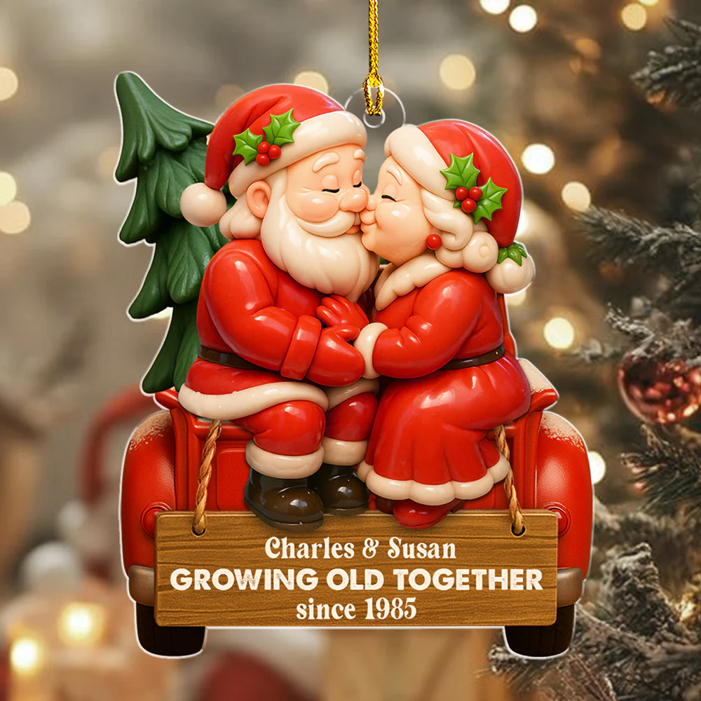 Old Together - Personalized Custom Acrylic Ornament - Image 2