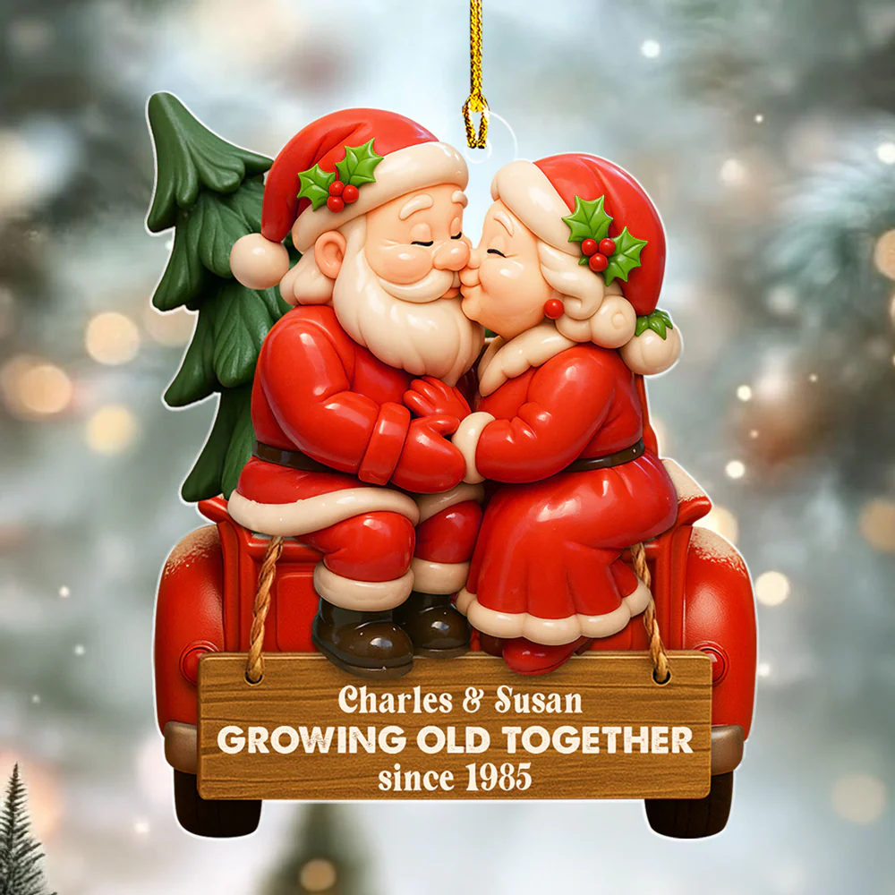 Old Together - Personalized Custom Acrylic Ornament - Image 3