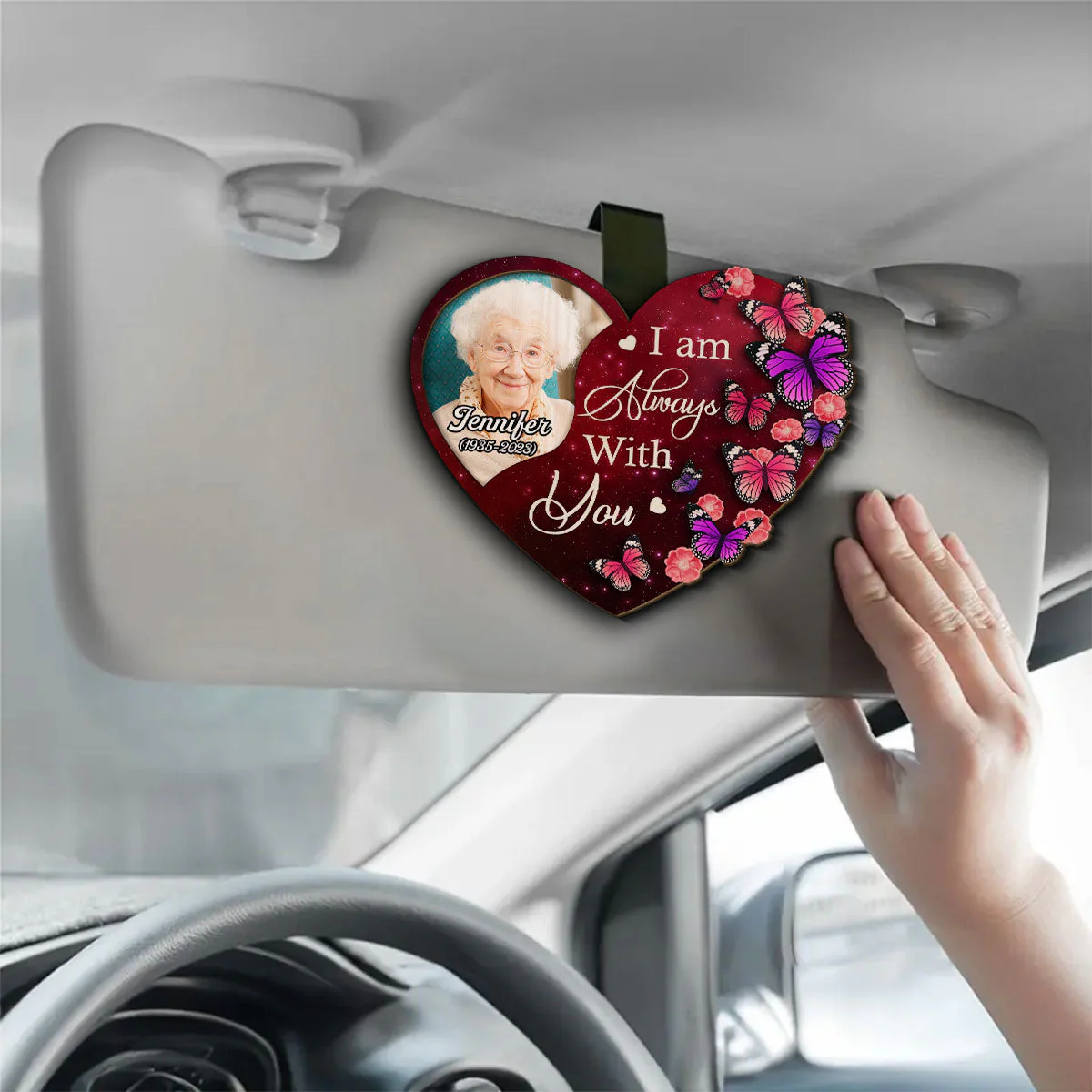 On My Mind - Personalized Custom Car Visor Clip - Image 3