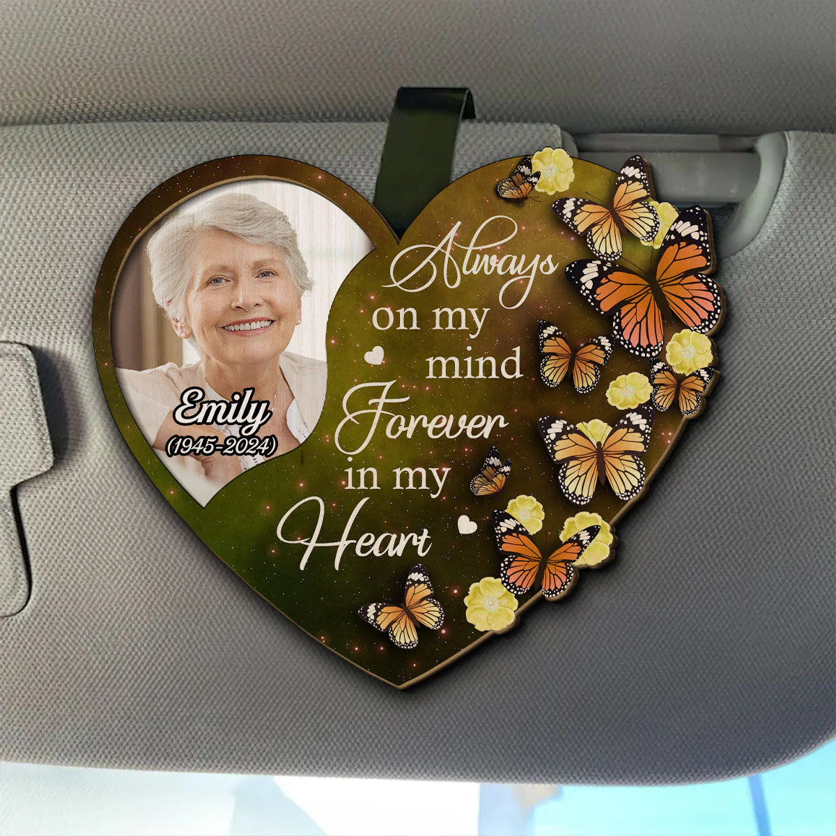 On My Mind - Personalized Custom Car Visor Clip - Image 4