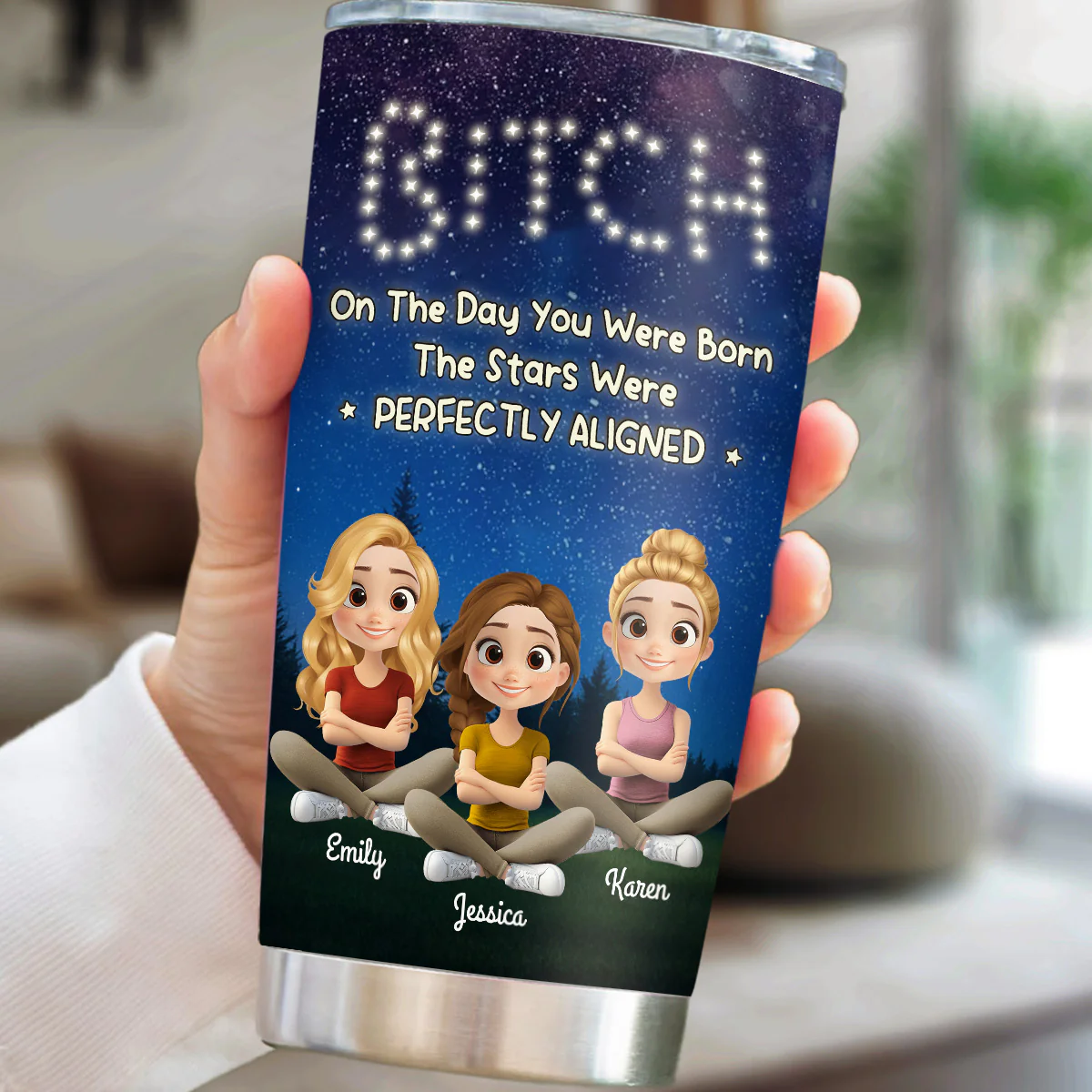 On The Day You Were Born - Personalized Custom Tumbler - Image 2